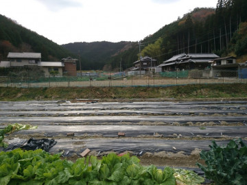 現場にて位置出し