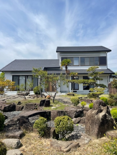 和風庭園のある家
