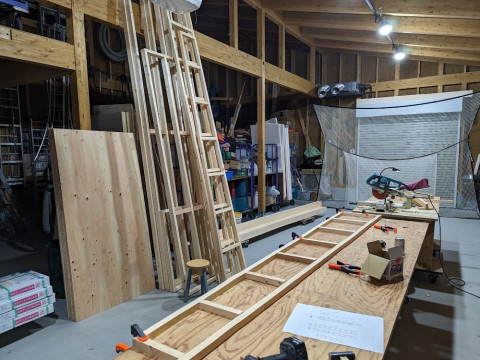 仮設建物の加工